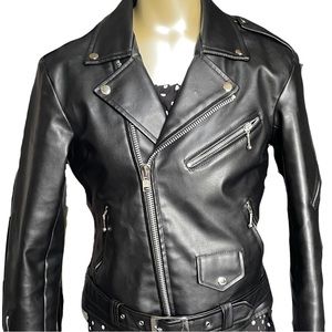 Straight To Hell Vegan Leather Moto Jacket